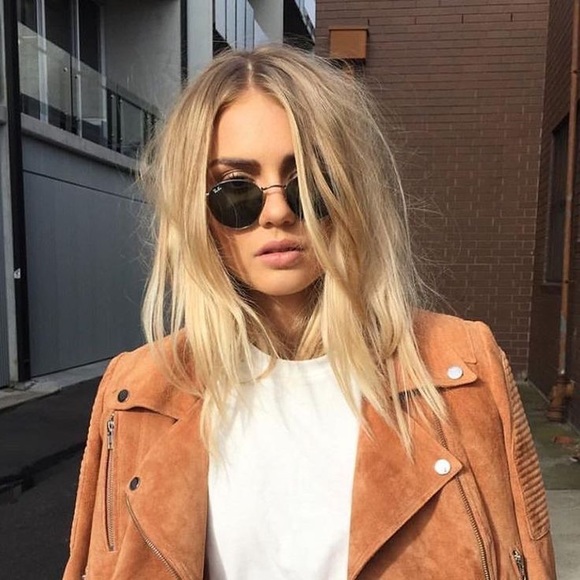 Tan Brown Suede leather Jacket - Picture 1 of 7